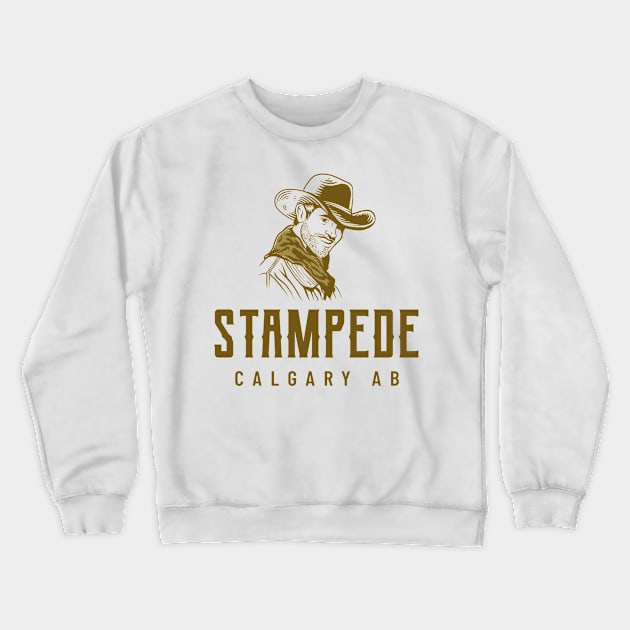 Stampede, Calgary, Alberta Crewneck Sweatshirt by Canada Tees